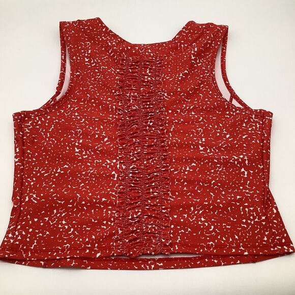 The Bubble Womens Lexi Crop Tank Top Red Size Medium NWT - Picture 7 of 10